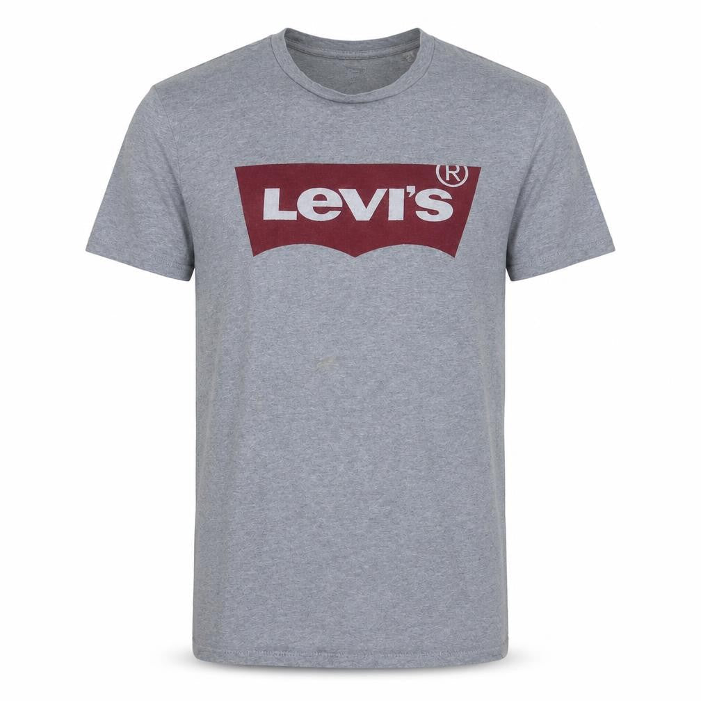 Levi's Men's Grey Logo Crew Neck Cotton T-Shirt Size S