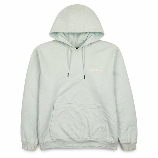 Adidas Women's Light Blue Pullover Hoodie Medium Cotton Blend Casual