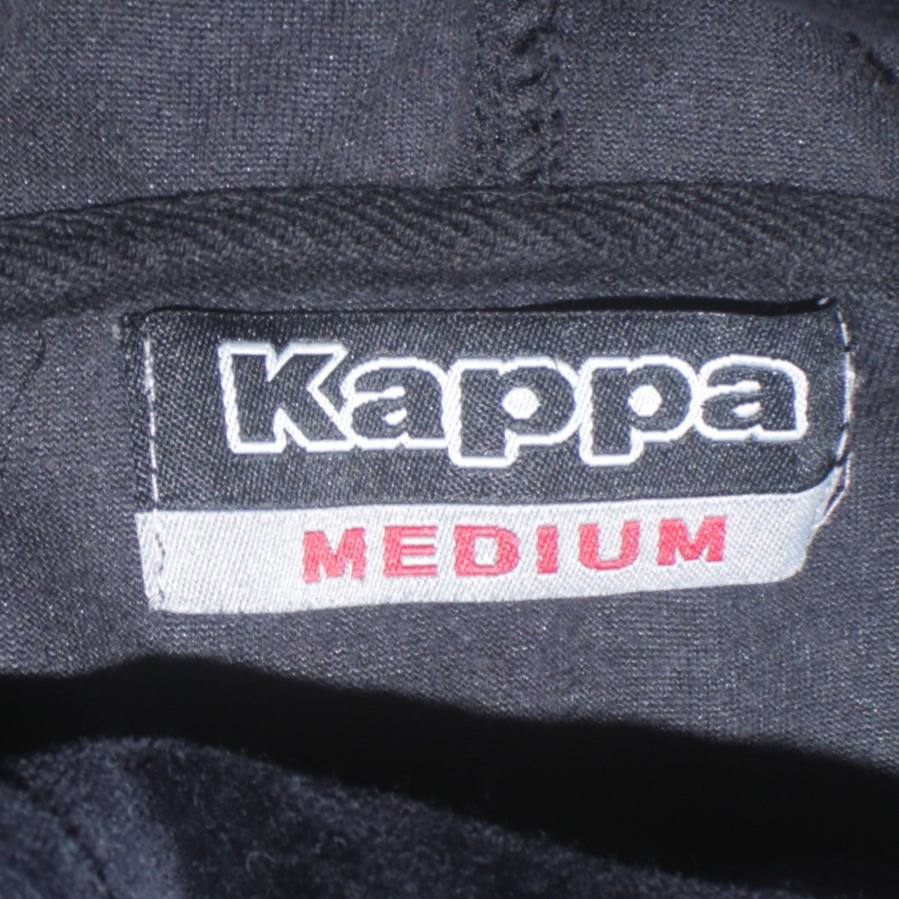 Kappa Women Black Velour Full Zip Hoodie Medium Casual Sportswear