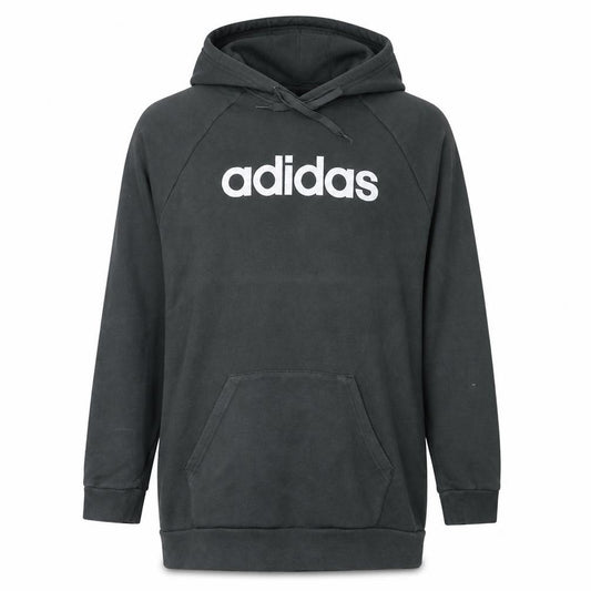 Adidas Women’s Black Pullover Hoodie Size L with Logo Print