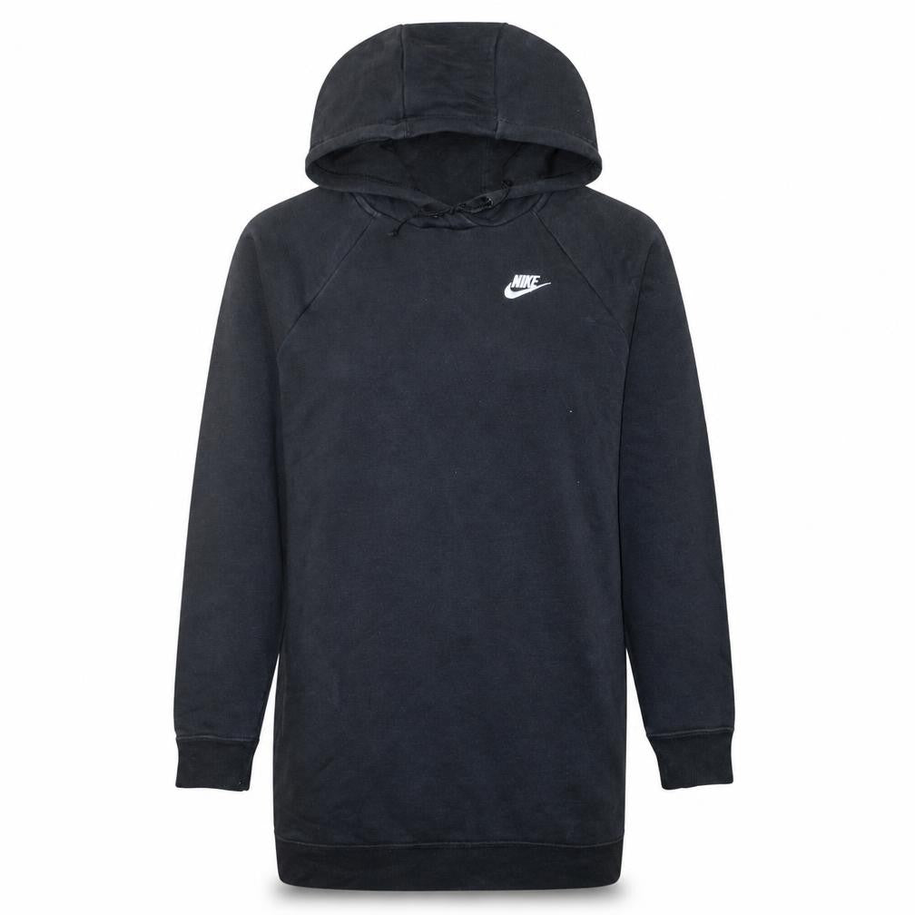 Nike Womens Black Small Pullover Hoodie Sweatshirt Cotton Blend
