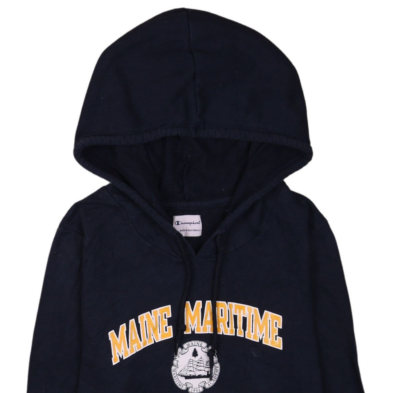 Champion Men's Blue Maine Maritime Academy Pullover Hoodie L