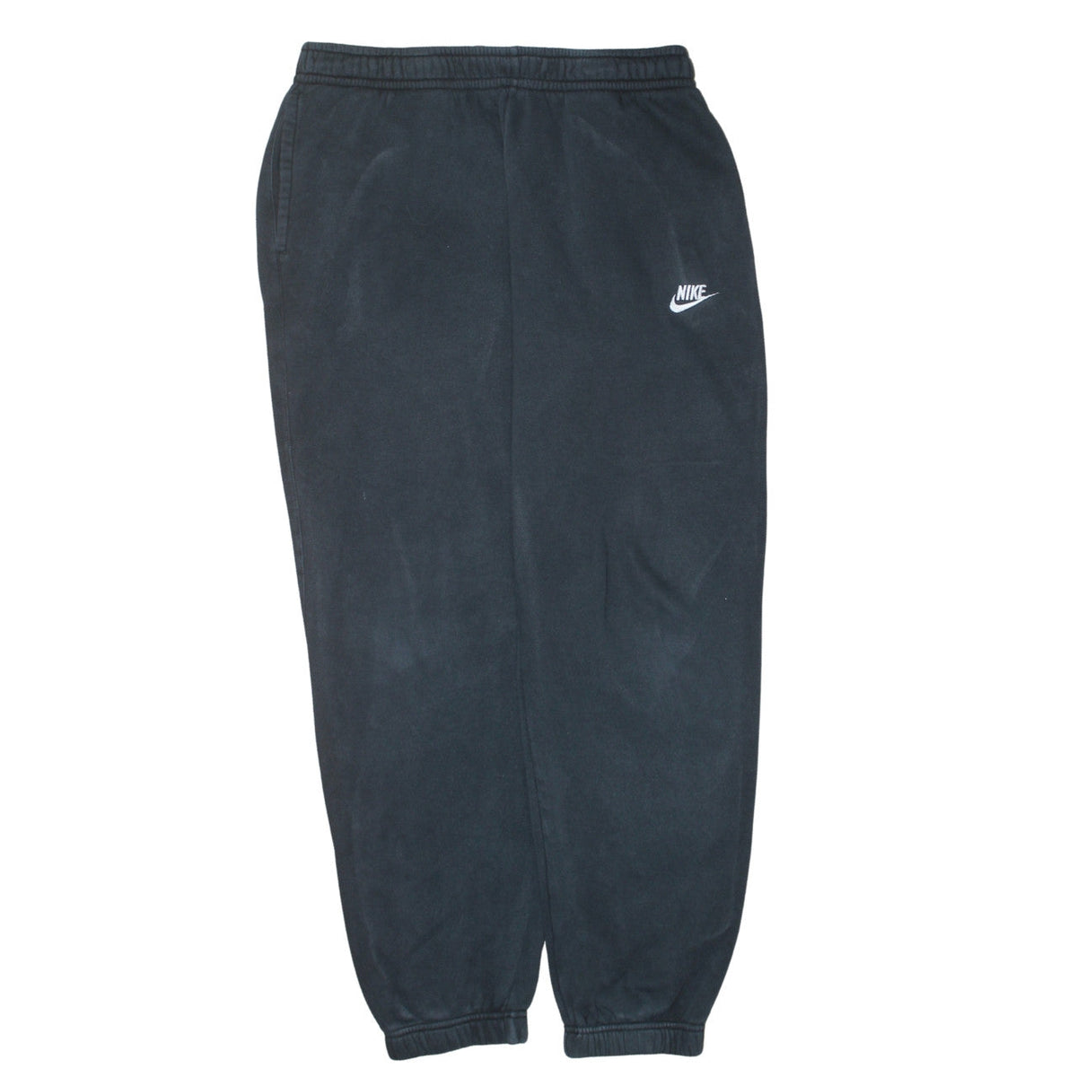 Nike Womens Black Fleece Jogger Sweatpants L Elastic Waist Activewear