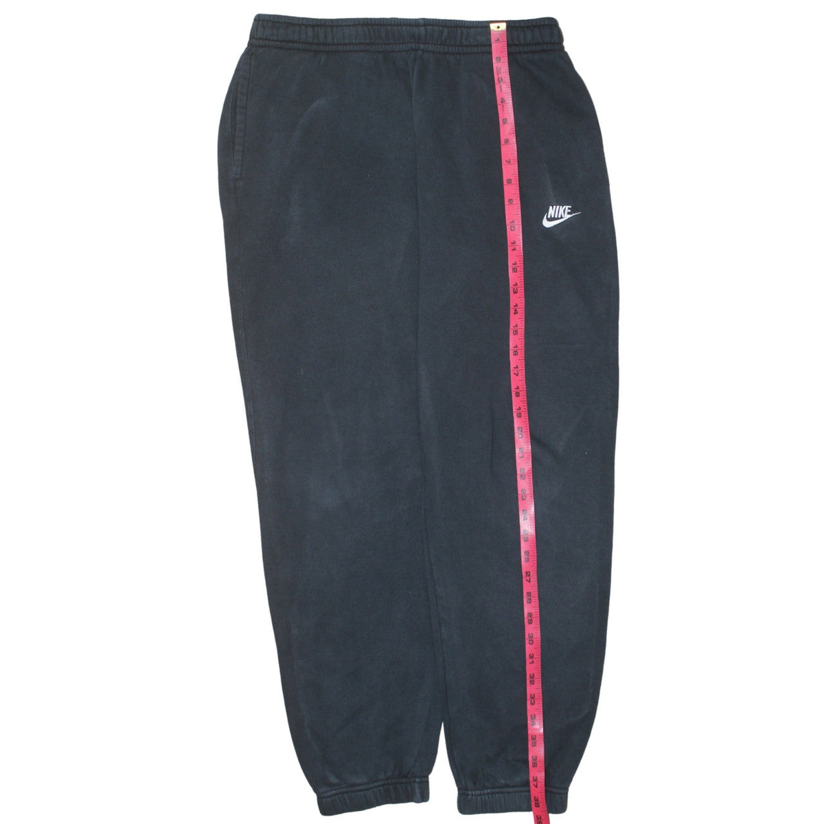 Nike Womens Black Fleece Jogger Sweatpants L Elastic Waist Activewear