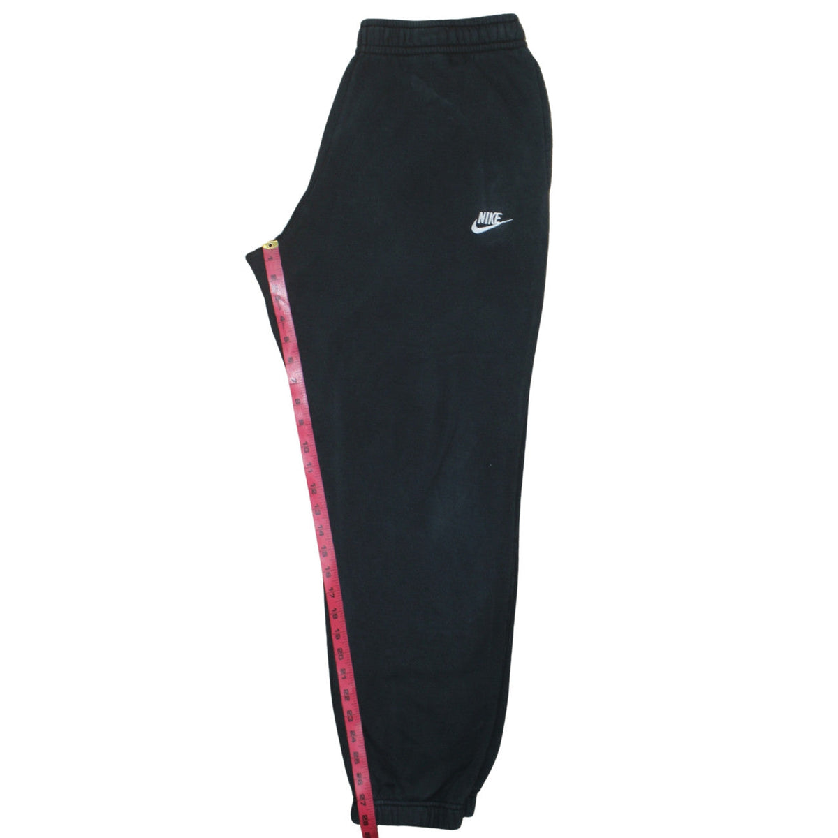 Nike Womens Black Fleece Jogger Sweatpants L Elastic Waist Activewear