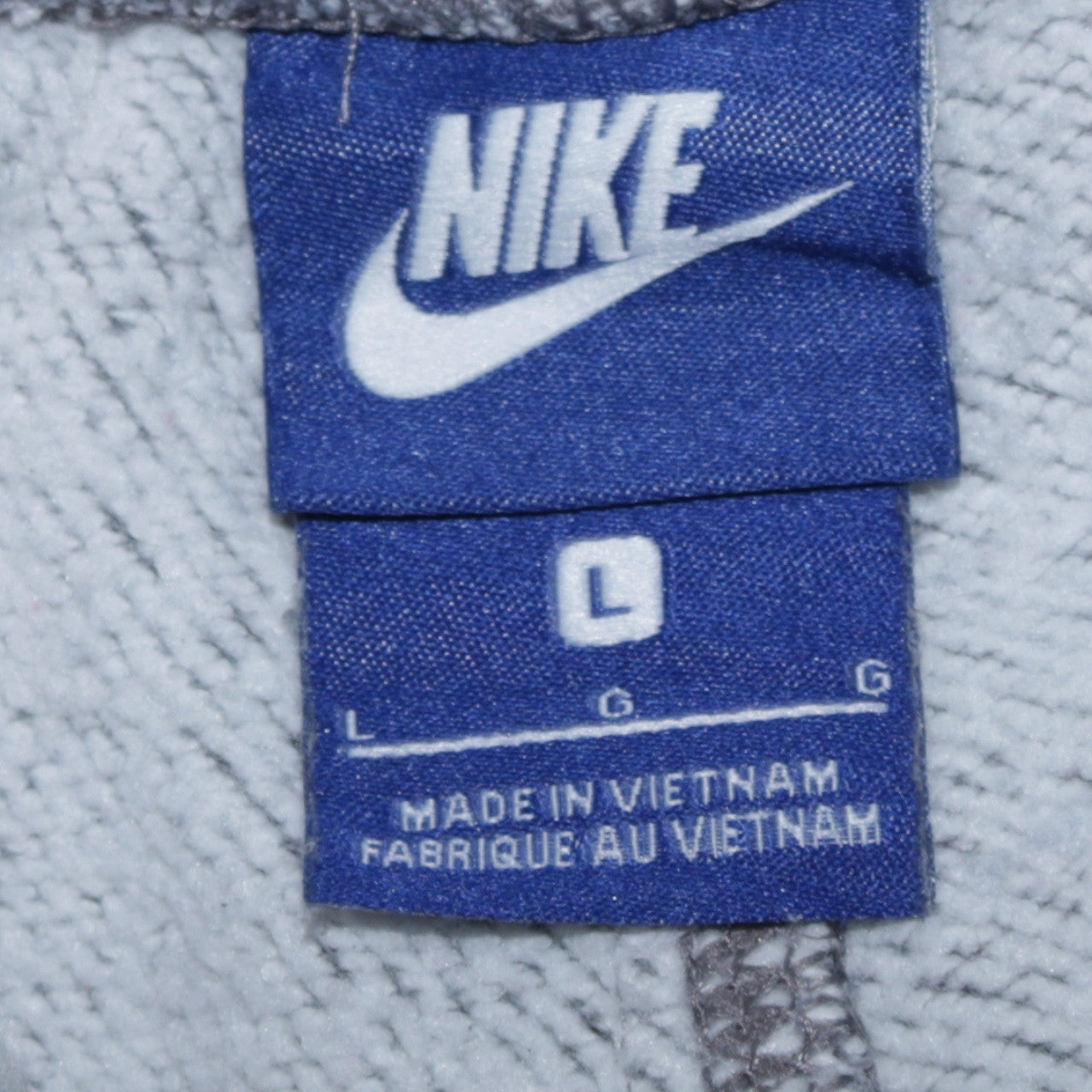 Nike Men’s Grey Jogger Trousers L Regular Fit Cotton Blend
