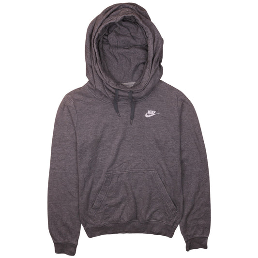 Nike Men's Grey Pullover Hoodie XS Regular Fit Fleece Sweatshirt