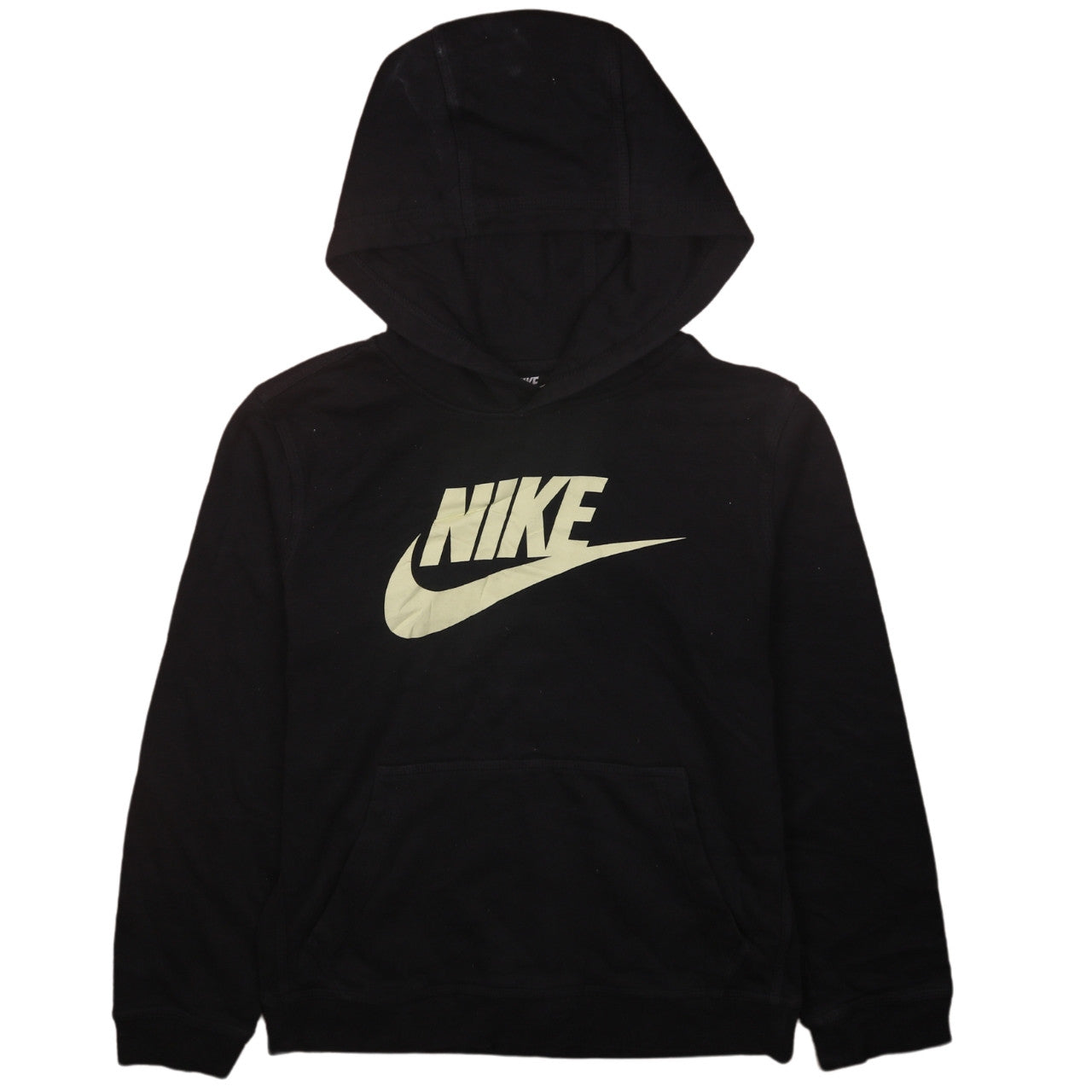 Nike Men's Black Pullover Hoodie L Logo Fleece Sweatshirt
