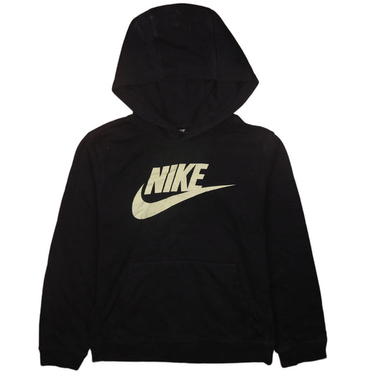 Nike Men's Black Pullover Hoodie L Logo Fleece Sweatshirt