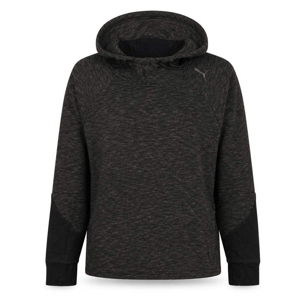 Puma Womens Black Size 10 Hooded Pullover Sweatshirt