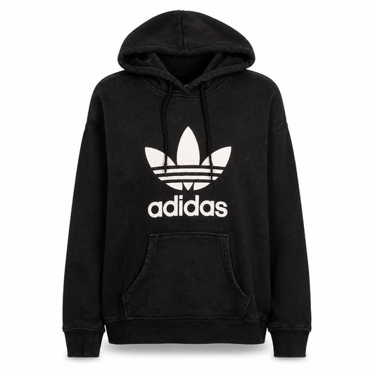 Adidas Womens Black Size 8 Pullover Hoodie Sweatshirt with Logo
