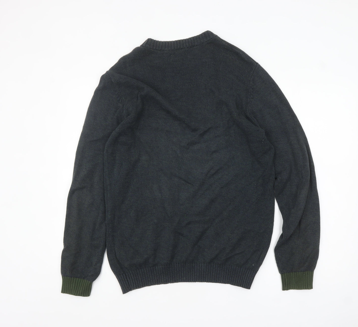 Jack & Jones Originals Men's Blue Cotton Jumper M Crew Neck