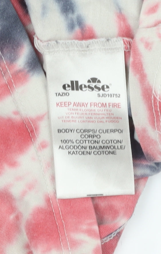 Ellesse Boys Multicoloured Tie-Dye Logo Cotton T-Shirt 13-14 Years
