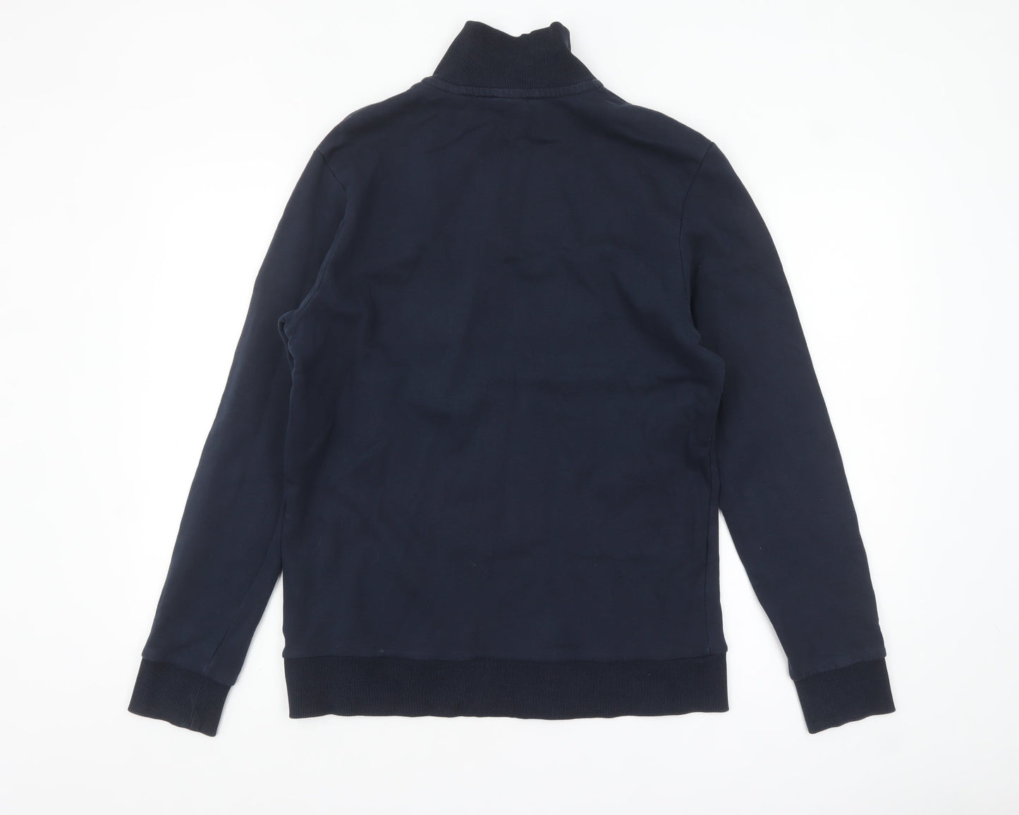 Jack & Jones Men's Blue L High Neck 1/2 Zip Sweatshirt
