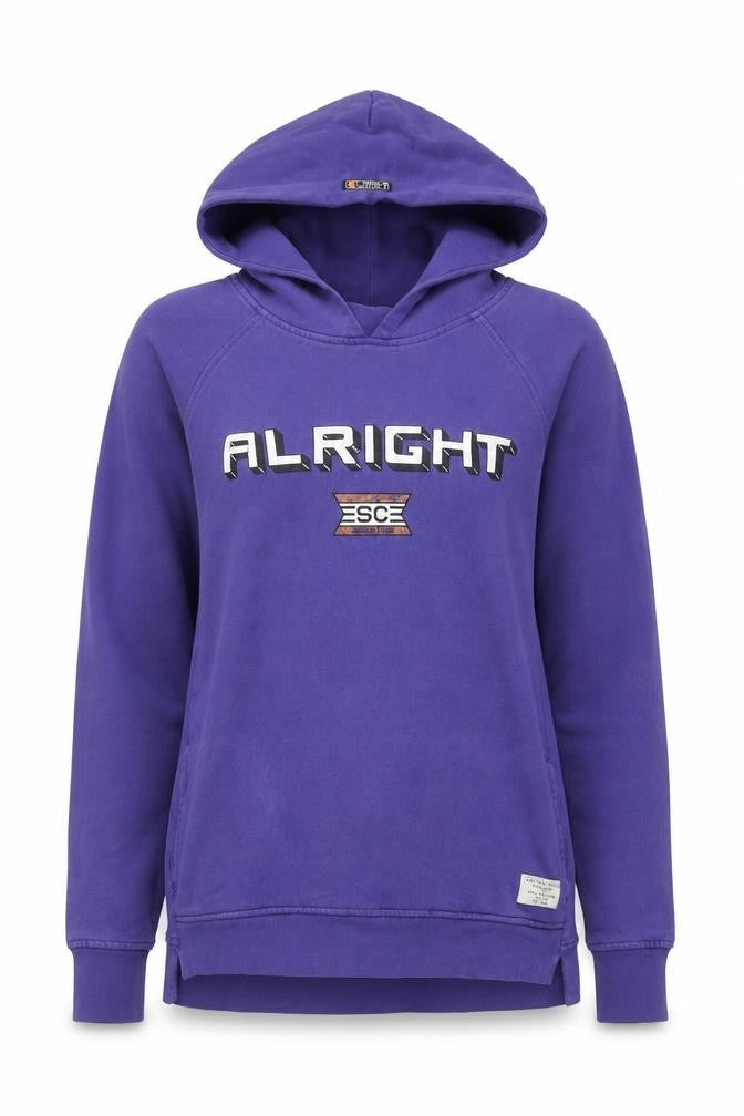 Scotch & Soda Women Purple Pullover Hoodie Size 14 Cotton Blend Casual