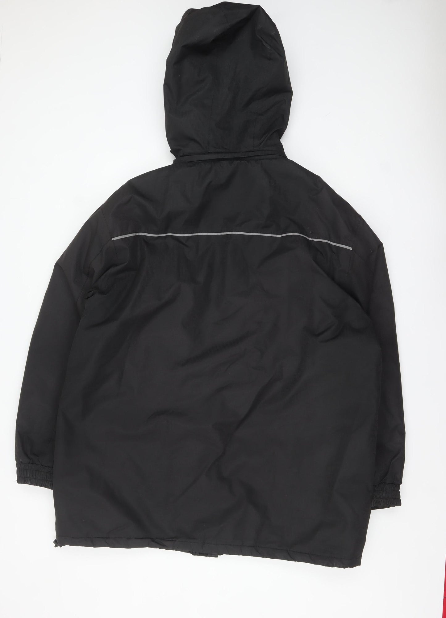 The Rockface Men's Black 2XL Waterproof Hooded Parka Jacket