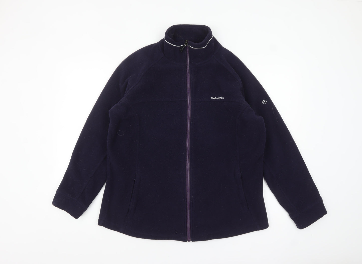 Craghoppers Women's Blue Fleece Full Zip Jacket Size 12