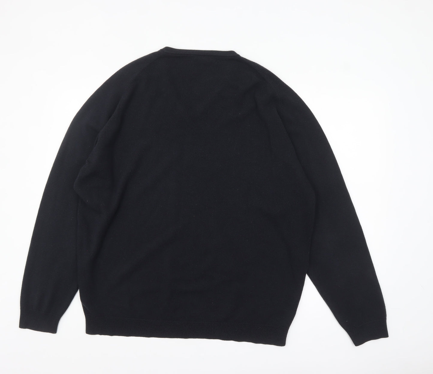 Wolsey Men’s Black 2XL V-Neck Acrylic Knit Jumper