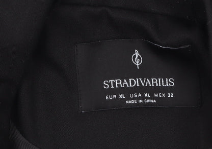 Additional view of Stradivarius Women Black XL Double-Breasted Blazer Jacket