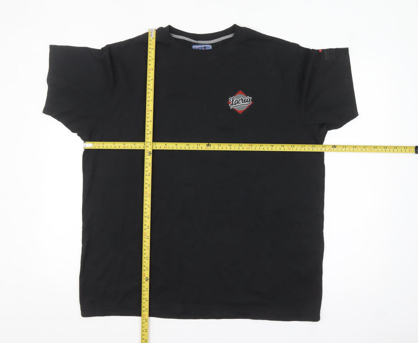 Christian Lacroix Men’s Black Graphic Short Sleeve T-Shirt L