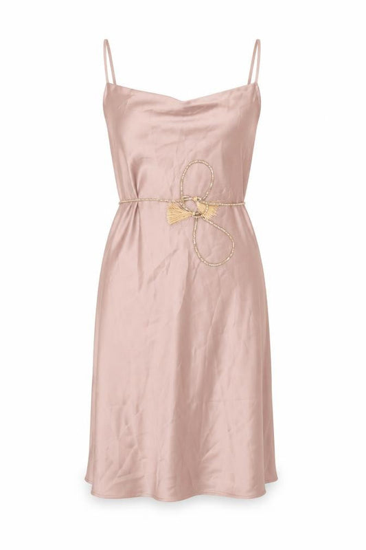 Primark Women Pink Satin Slip Dress Size 8 Party Cocktail