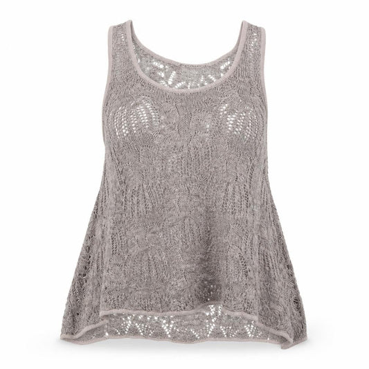 Next Women Beige Crochet Maternity Tank Top Size M