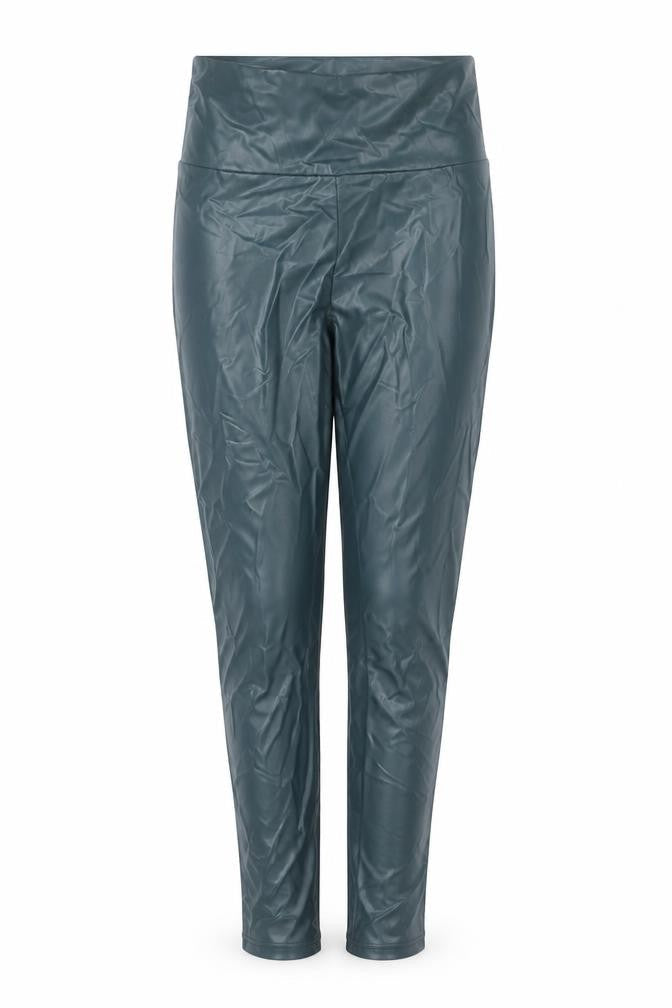 Primark Womens Green Faux Leather High Waist XS Leggings