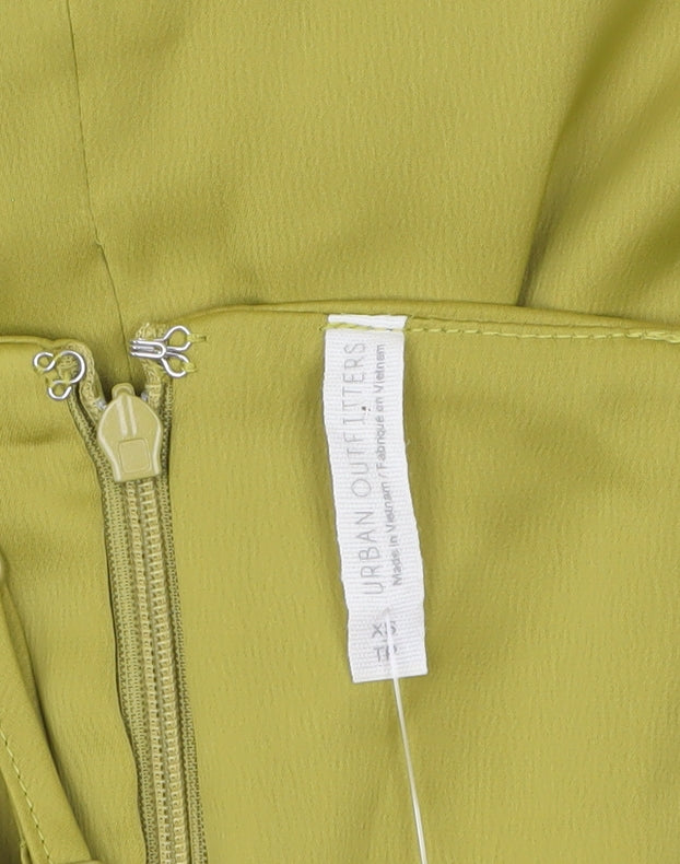 Urban Outfitters Women Yellow XS Slip Dress Summer Party Style