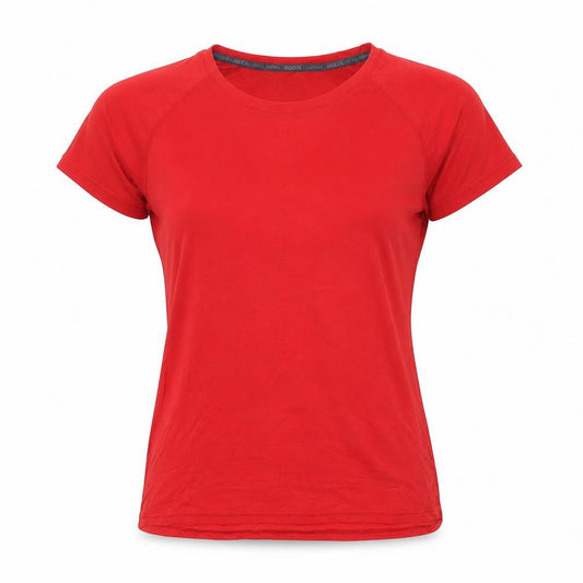 Front view of Mountain Warehouse Women’s Red, size UK 12, Isocool Quick Dry T-Shirt