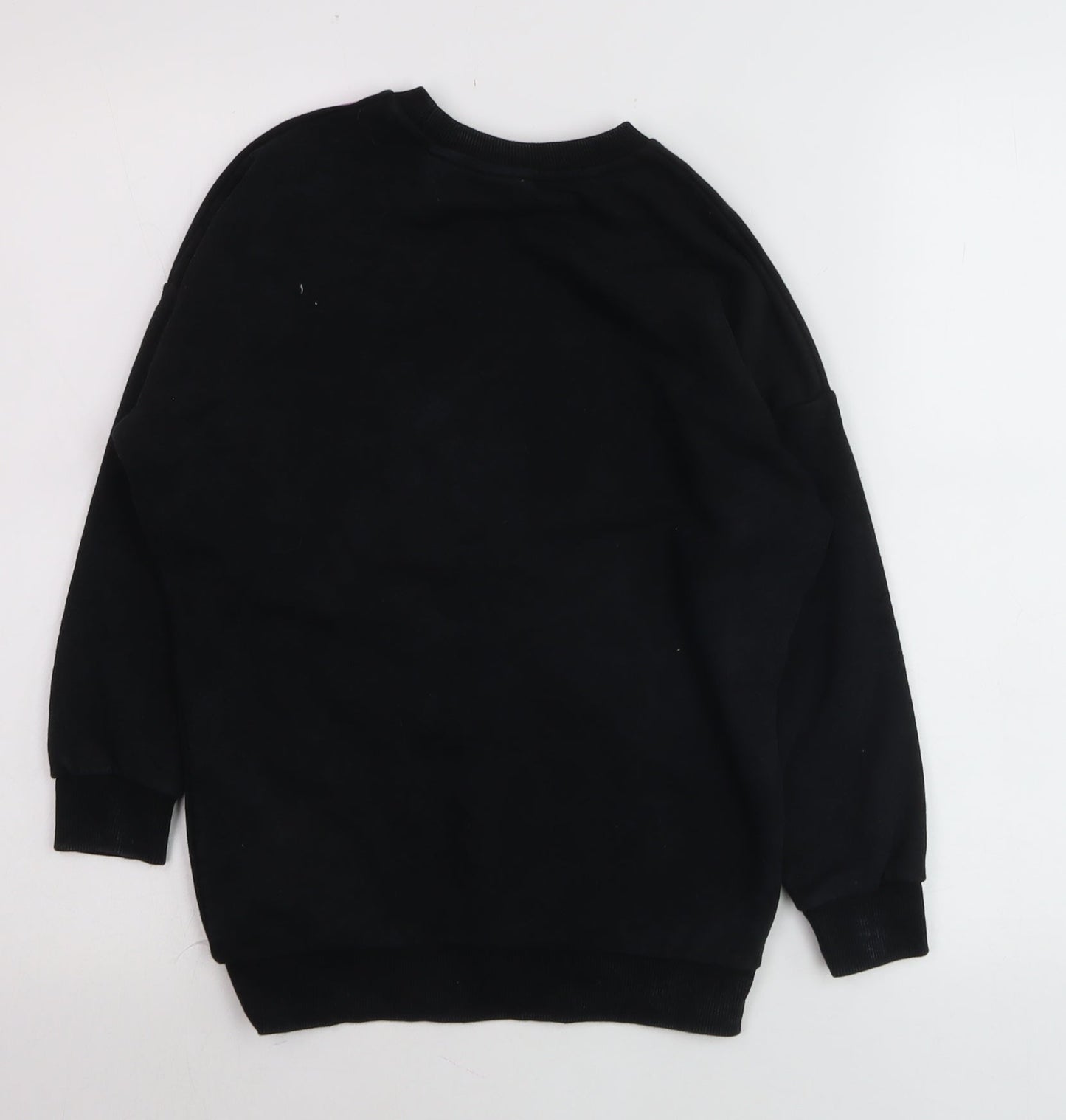 Barbie Girls Black Pullover Sweatshirt 13-14 Years Logo Graphic Print