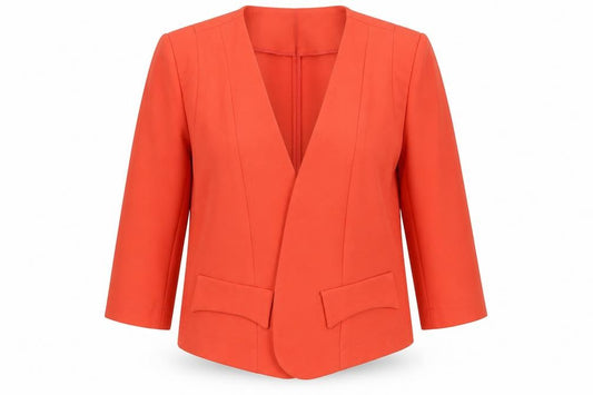 Marc Angelo Women's Orange Size 12 Blazer Jacket