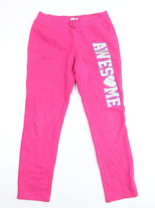 The Children's Place Girls Pink Awesome Jogger Trousers Size 14 XL