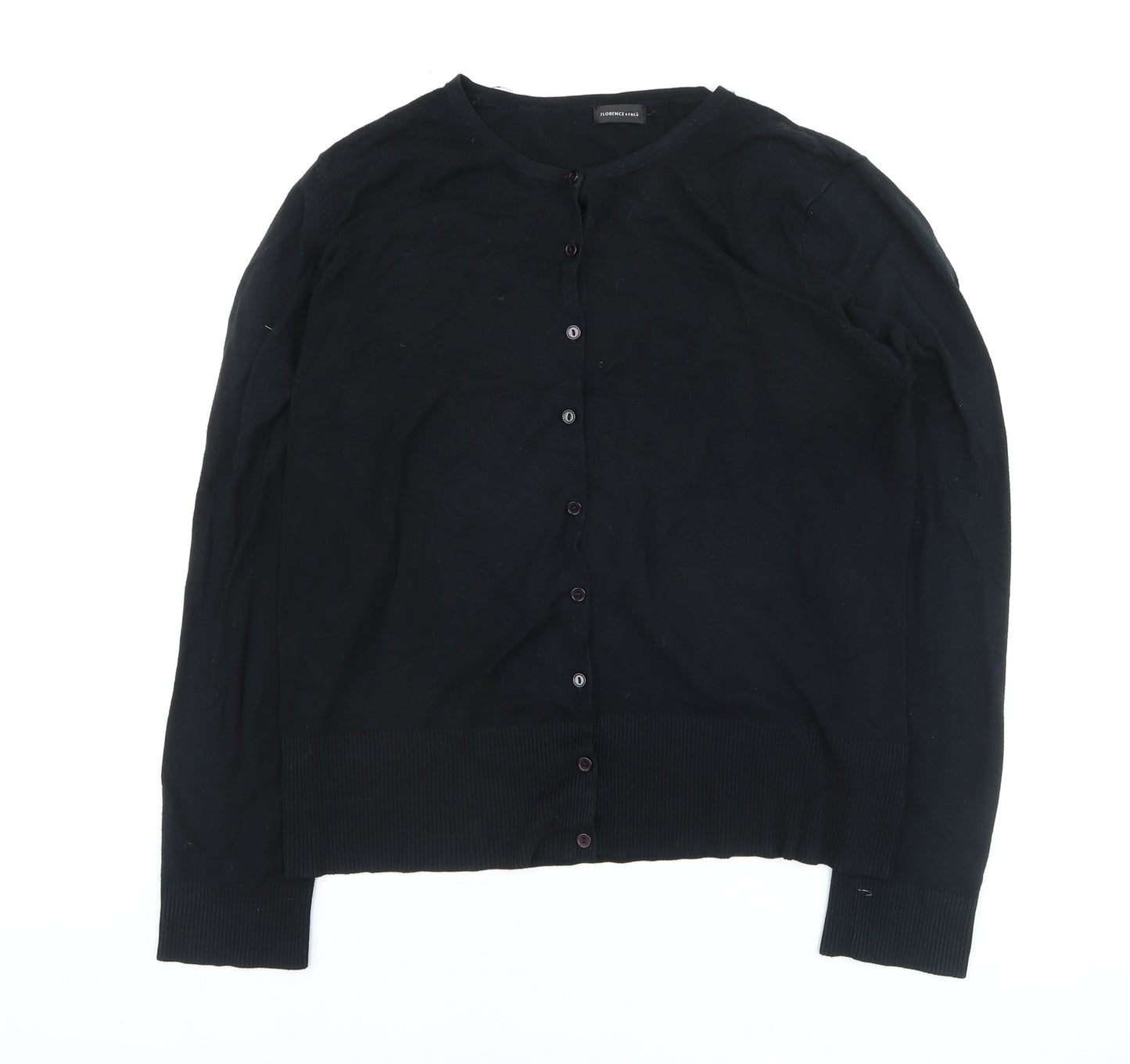 Florence & Fred Women's Black Size 18 Crew Neck Cardigan
