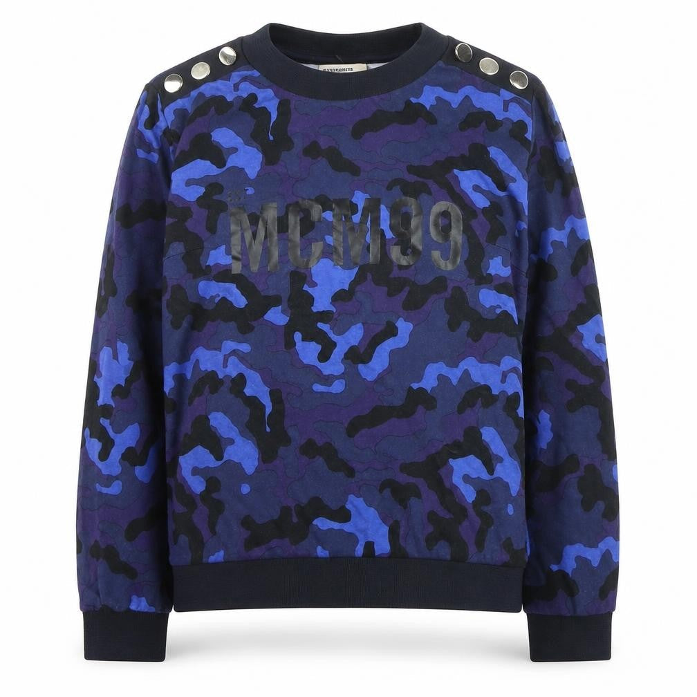 Baum und Pferdgarten Women's Blue Camo Pullover Jumper Size M