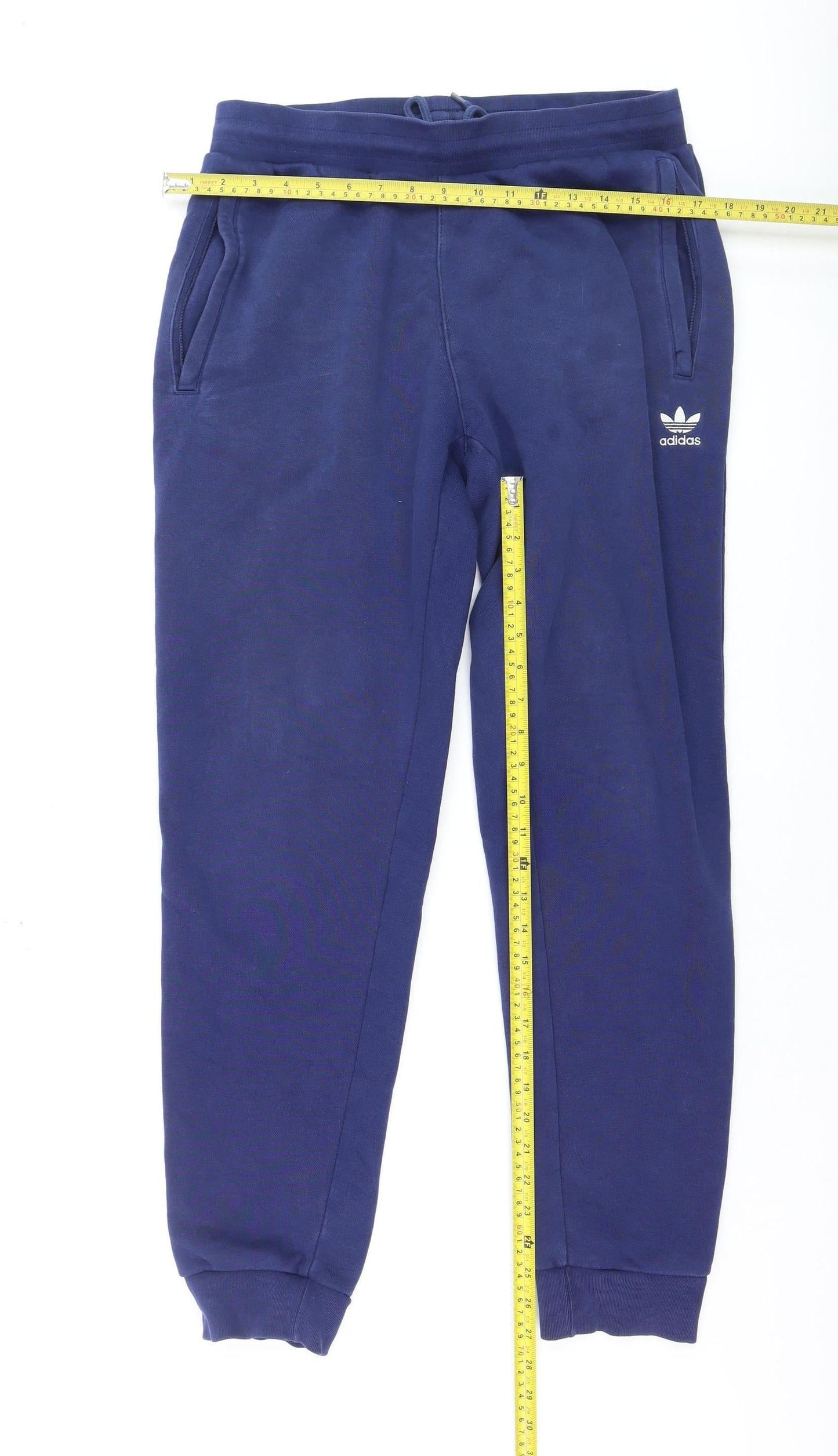 Adidas Men's Blue Jogger Sweatpants Size M Fleece Regular Fit