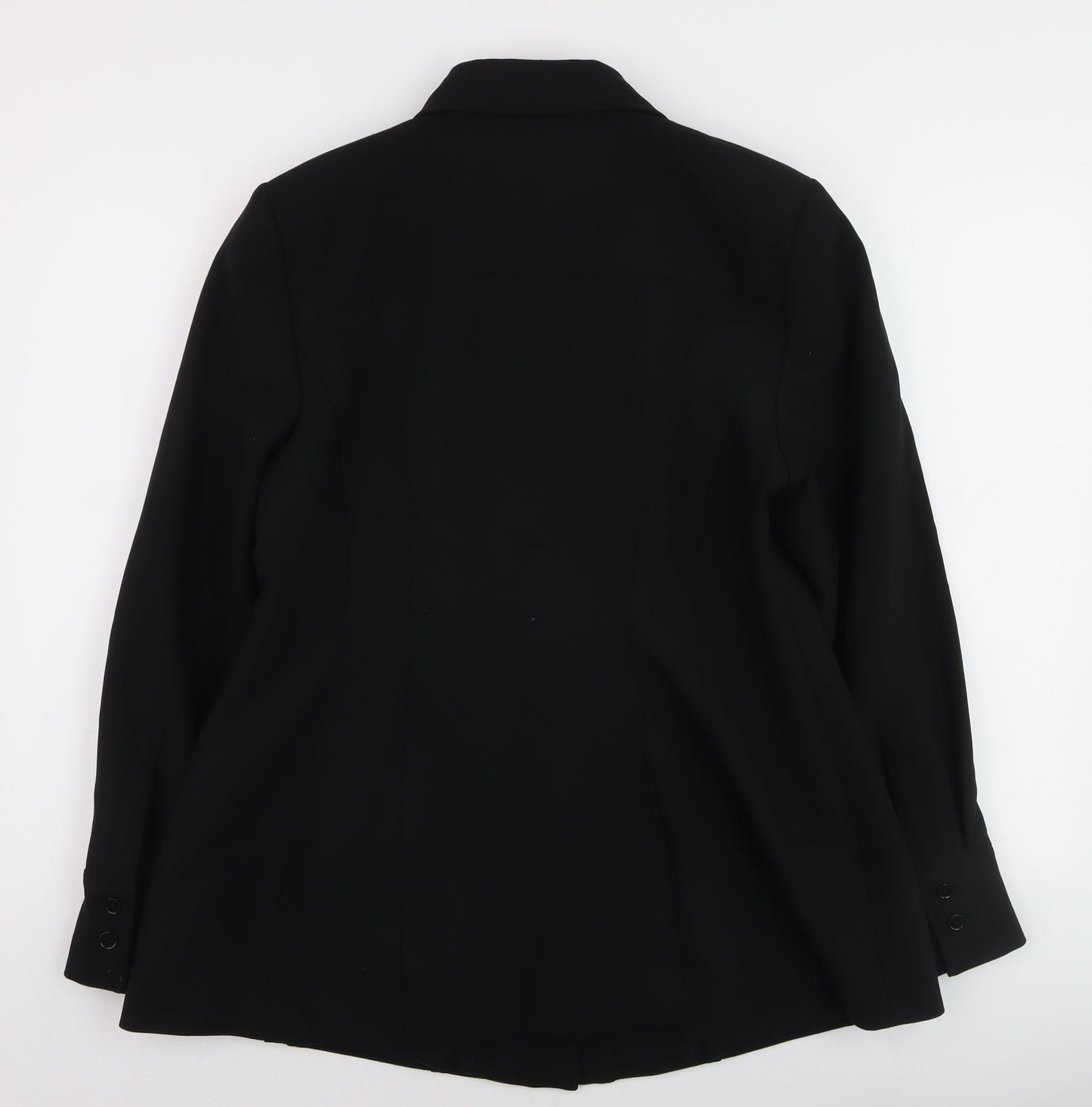 Marks and Spencer Womens Black Blazer Jacket Size 16 Regular Fit