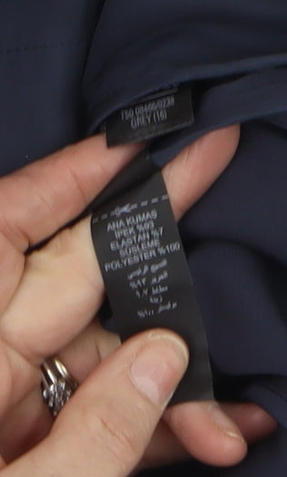 Marks and Spencer Autograph Women's Blue Silk Blazer UK 16