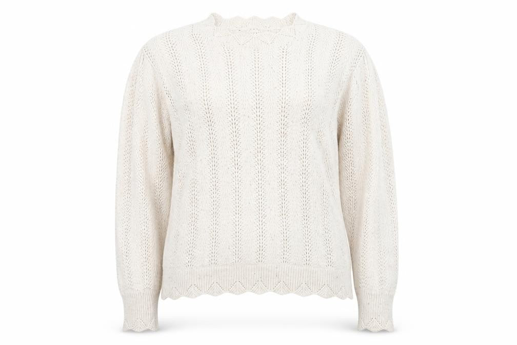 Marks & Spencer Per Una Women Beige Knit Jumper Size 14 Pullover