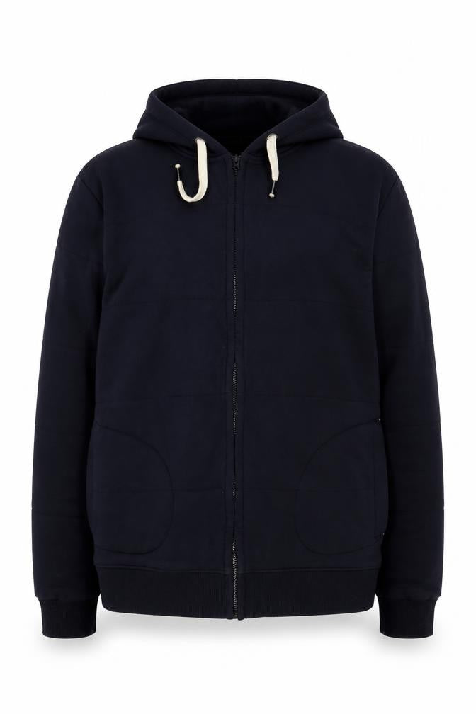 Next Men’s Blue Full Zip Hoodie 2XL Fleece Lined Sweatshirt