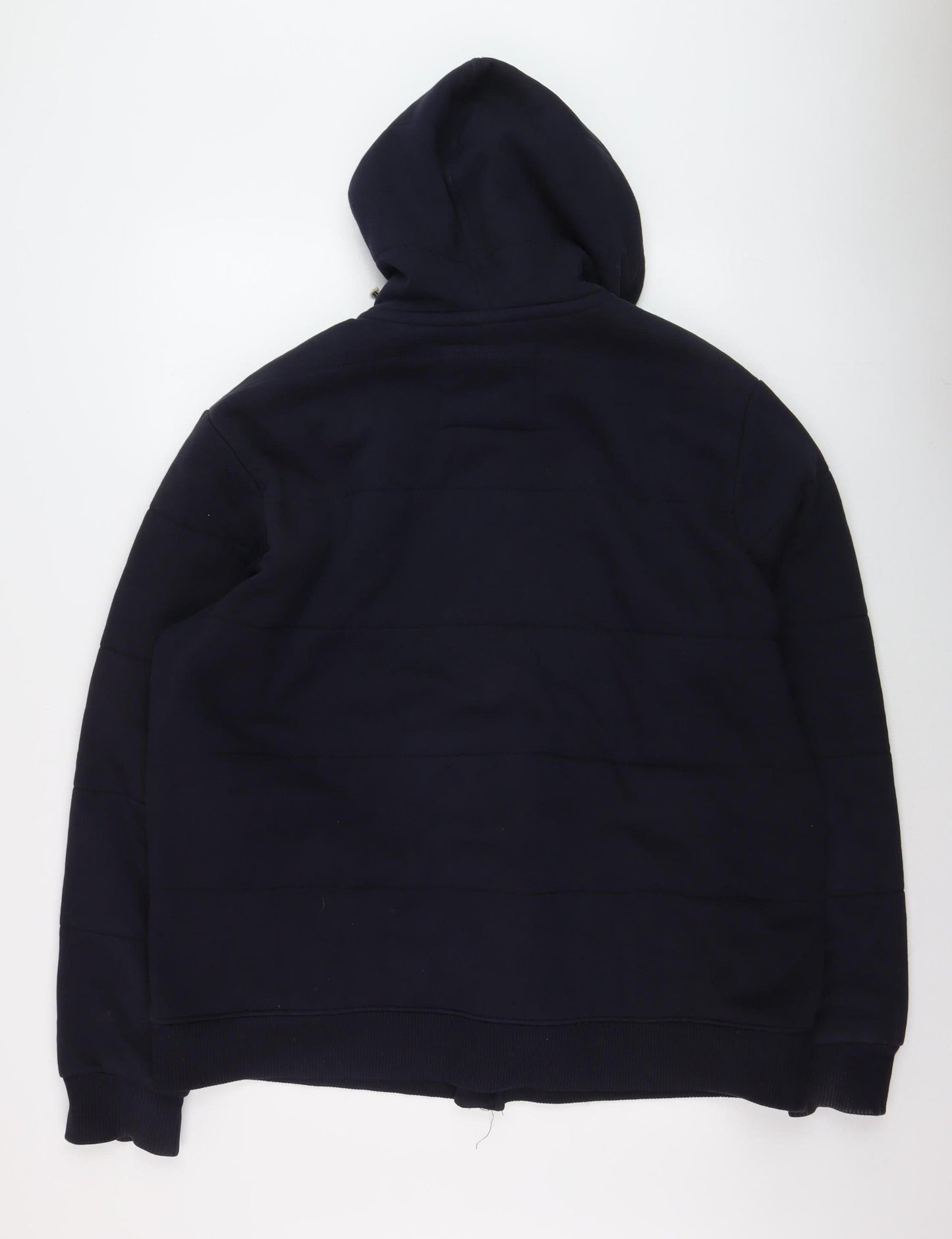 Next Men’s Blue Full Zip Hoodie 2XL Fleece Lined Sweatshirt