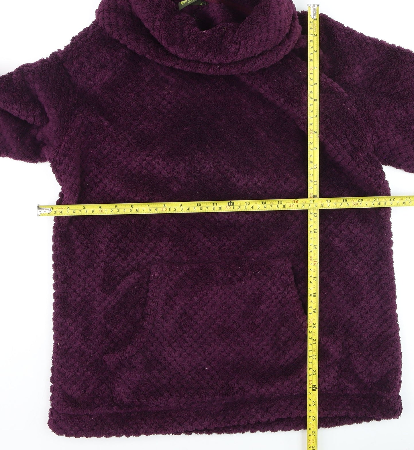 Gelert Women’s Purple Fleece Cowl Neck Pullover Jumper Size 18