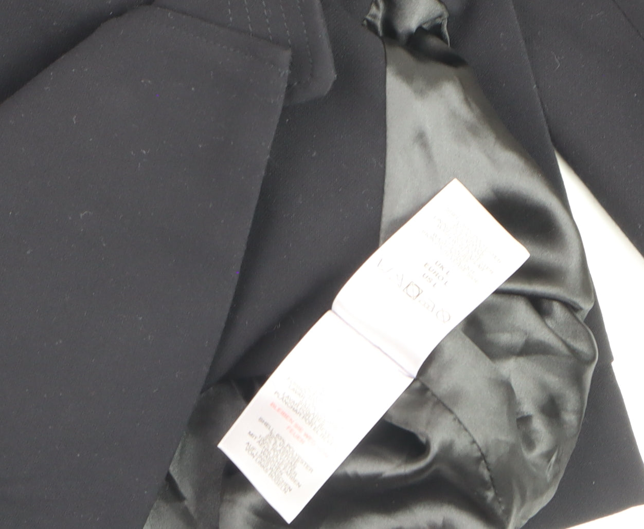 A&G Men's Black Bomber Jacket L Lined Full Zip Mid-Length