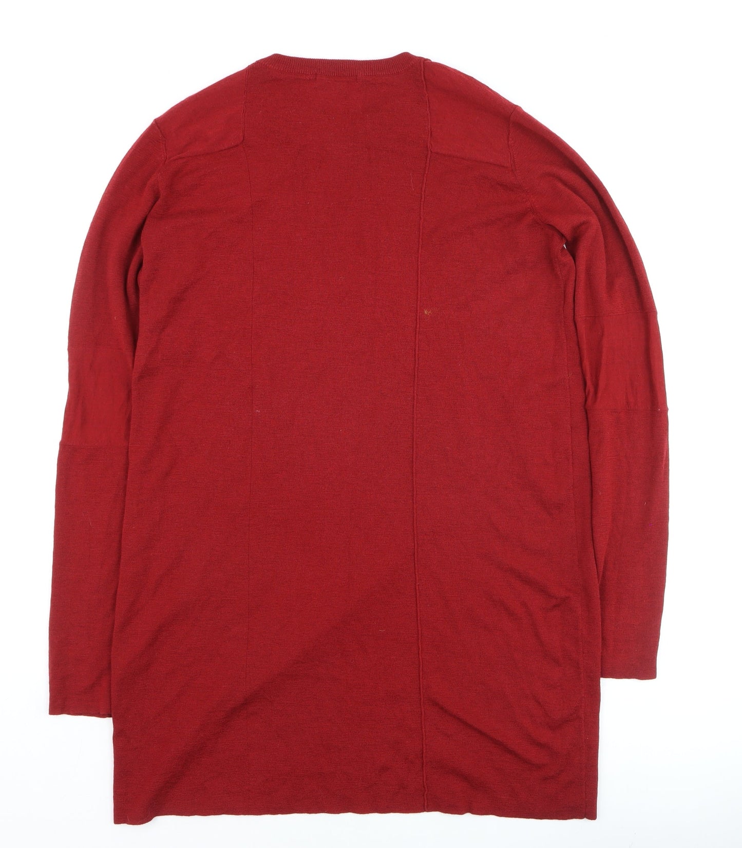 COS Women Red Long Sleeve Wool Blend Jumper M