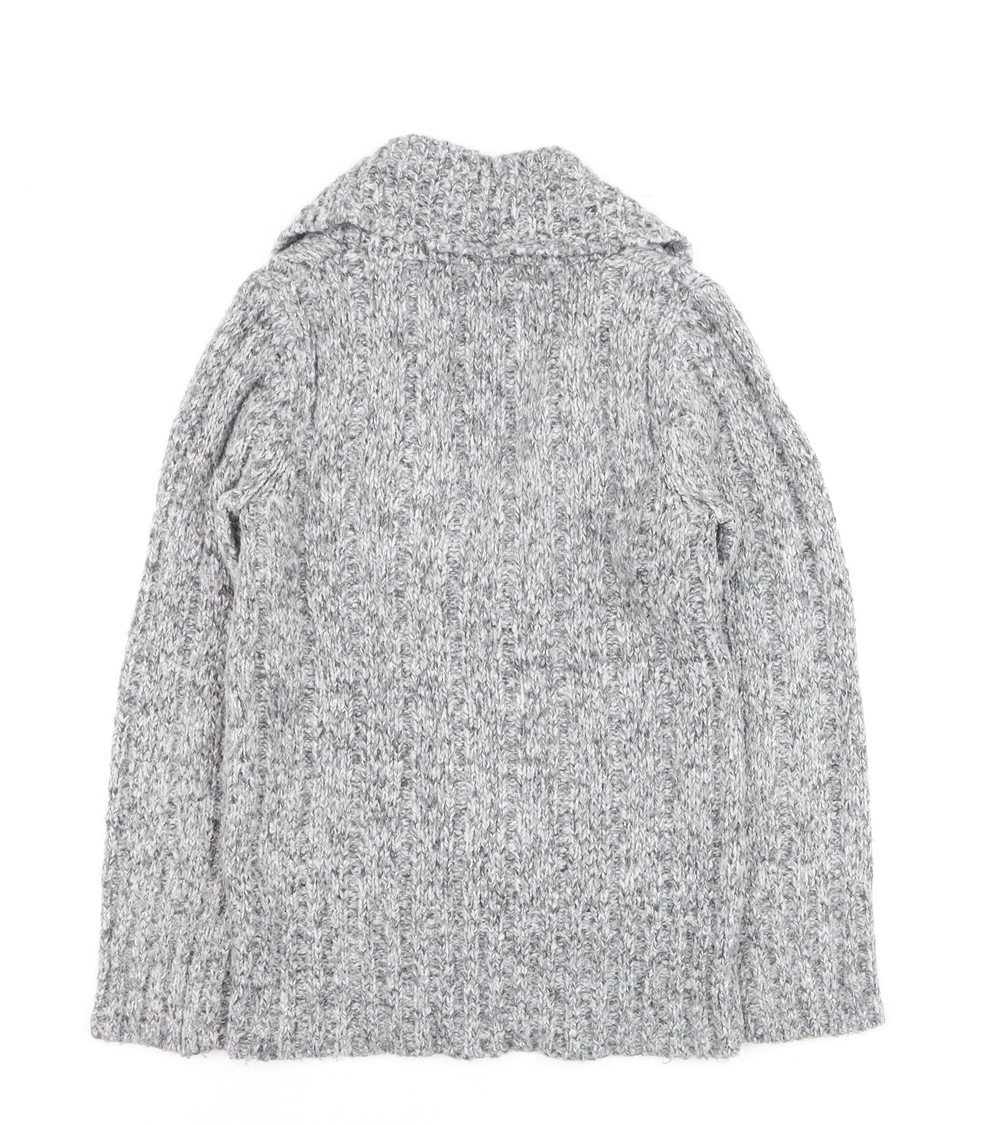 Wallis Women’s Grey Chunky Knit Cowl Neck Jumper Size 8
