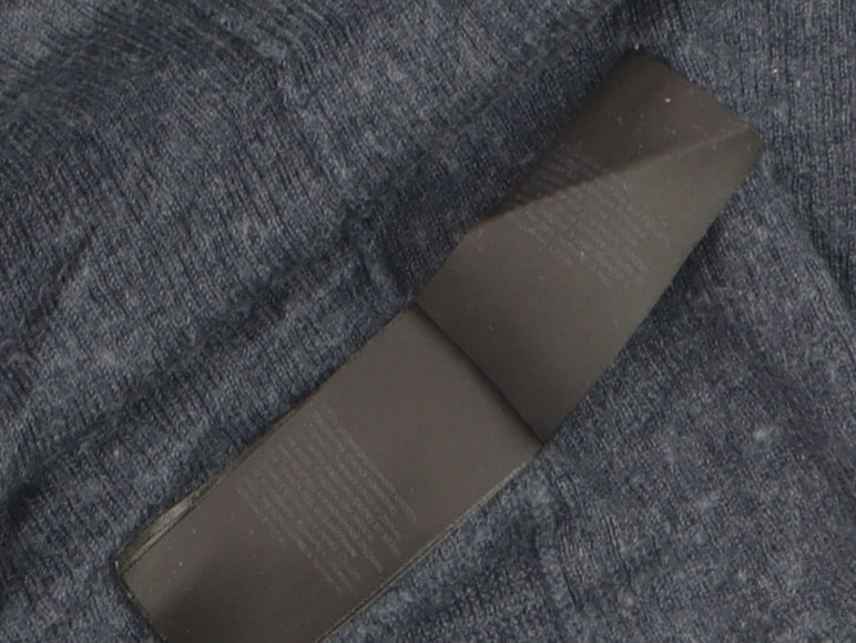 AllSaints Women Blue Merino Wool Open Cardigan XS