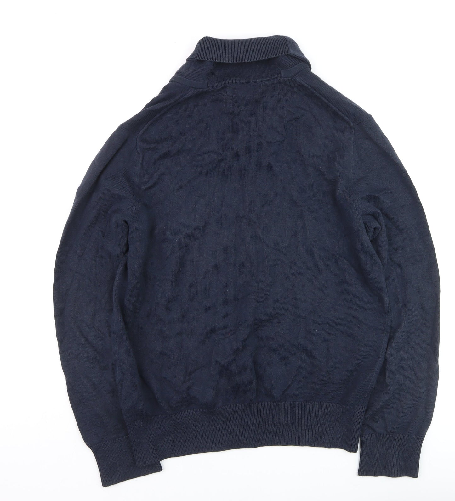 Banana Republic Men’s Blue Collared Pullover Jumper Size M
