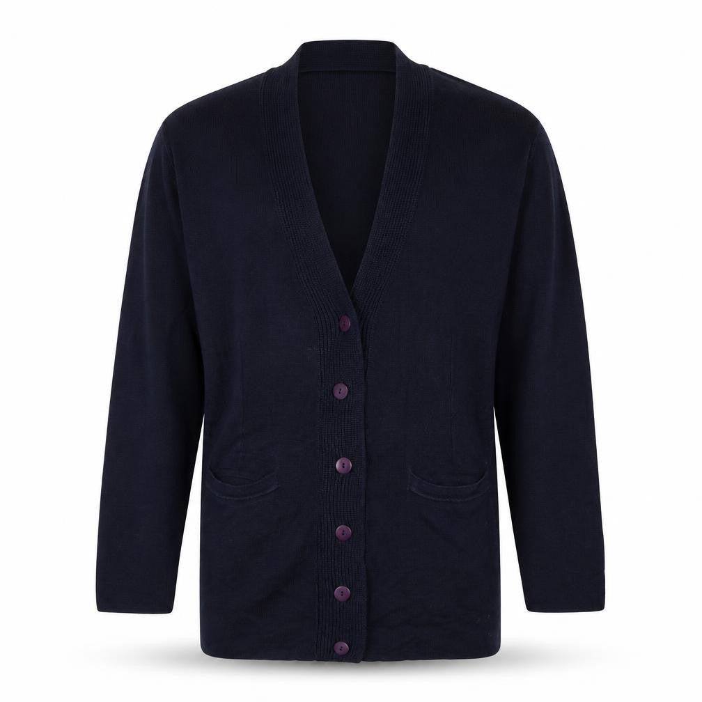 Country Casuals Men's Black Wool Blend Button Cardigan M