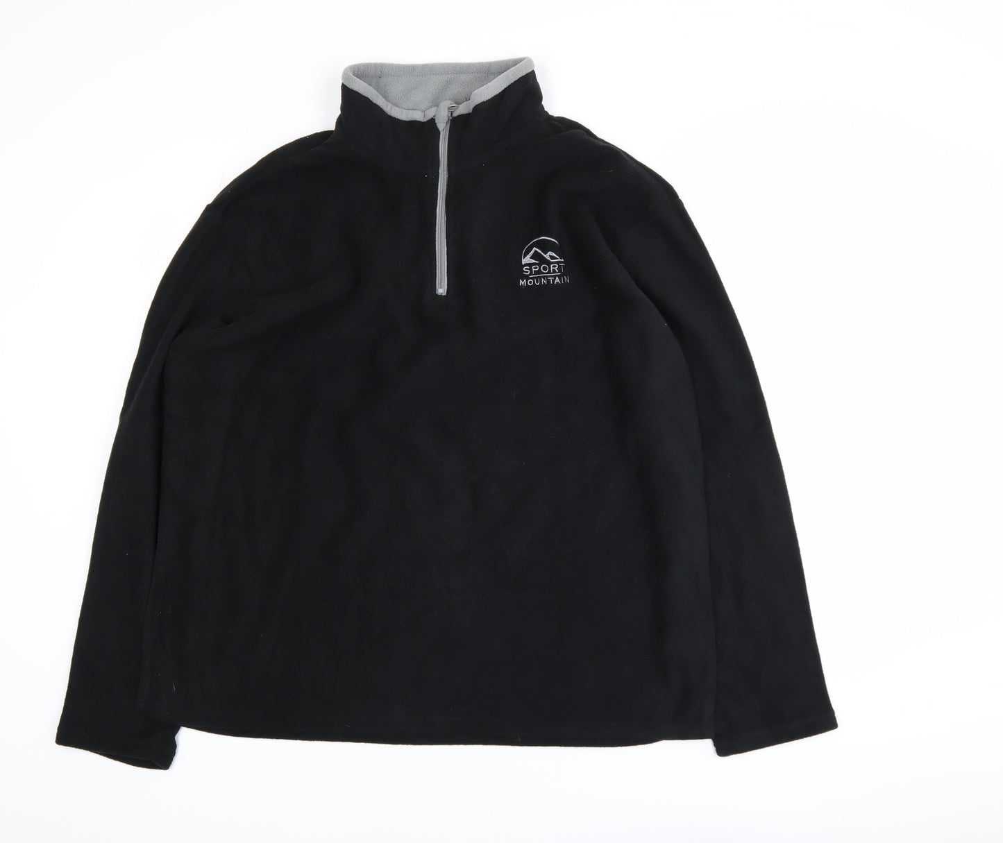 Atlas For Men Black XL Men's Activewear 1/4 Zip Fleece Jacket