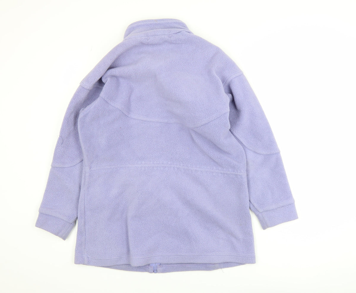 Walk About Women Purple Fleece Full Zip Jacket Size 10 Activewear