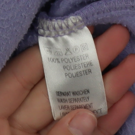 Walk About Women Purple Fleece Full Zip Jacket Size 10 Activewear